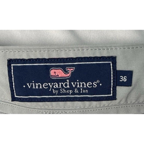 Vineyard Vines‎ Performance Shorts Mens 36 Light Gray  8" Inseam Golf Stretch - Picture 6 of 8